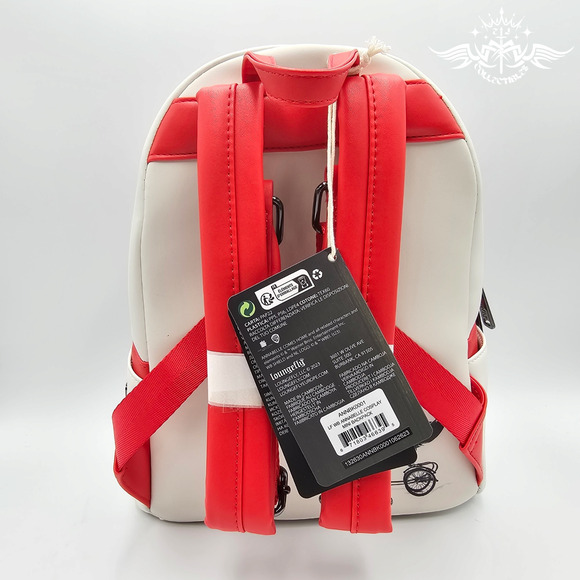 Loungefly Annabelle Cosplay Halloween Horror White Mini Backpack Bag New - Picture 5 of 7